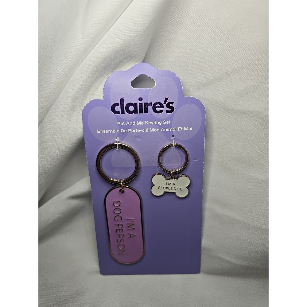 Claire's Pet And Me Keychain Set Dog Person